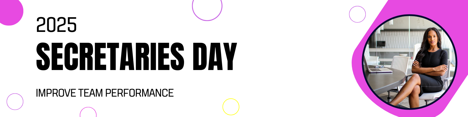 White Minimalist Business Conference Linkedin Banner